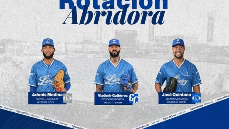 Tigres del Licey Revelan Rotación de Lanzadores para el Inicio de Temporada
