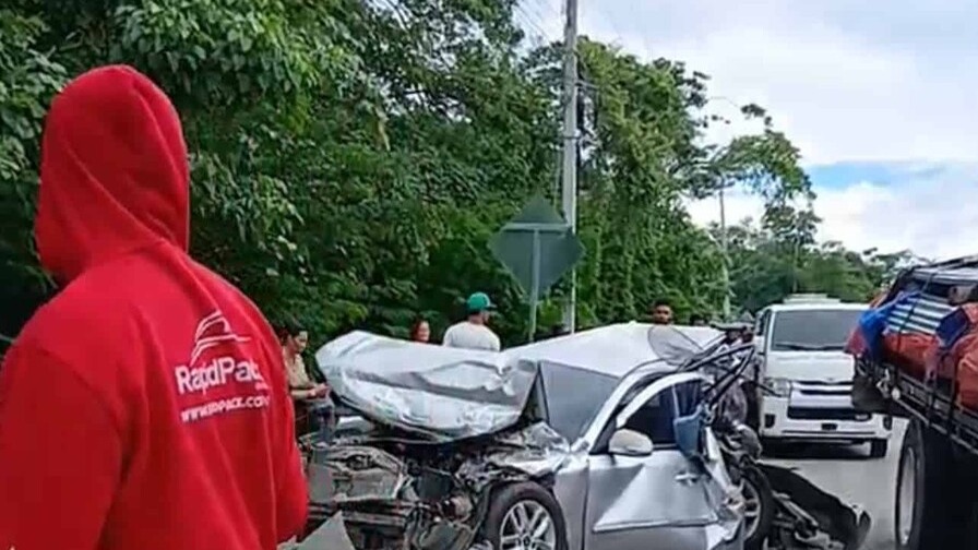 Accidente Múltiple en Autopista Duarte Genera Caos Vehicular