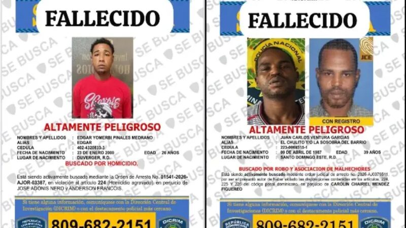 Dos Sospechosos de Robos Fallecen en Enfrentamientos con la Policía