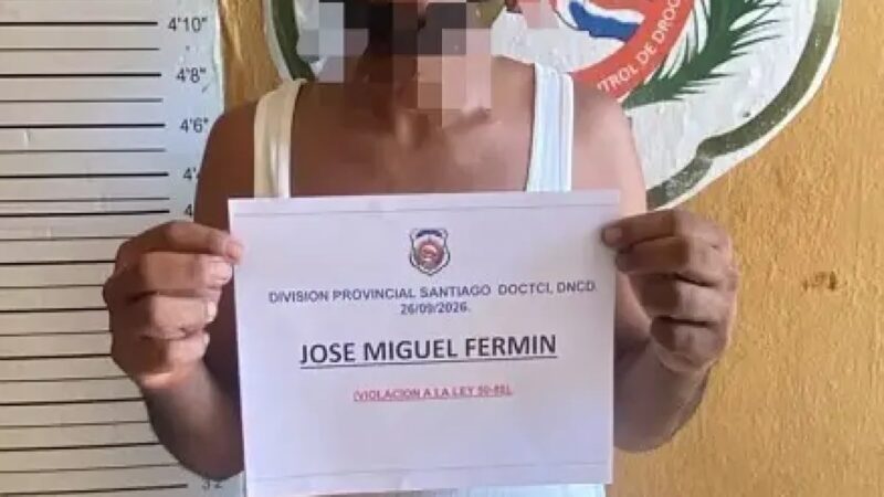 Detienen en Santiago a Hombre con Amplio Historial de Tráfico de Drogas