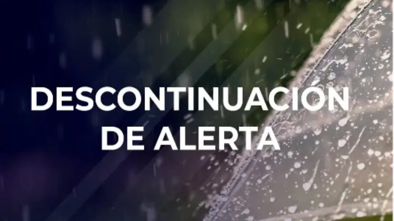 COE Retira Alerta Verde en Provincias del Norte