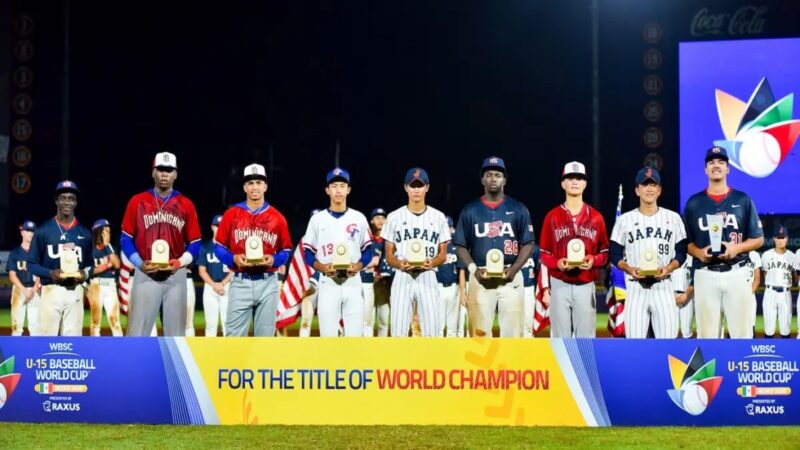 Dominicanos Destacan en el Equipo Ideal del Mundial de Béisbol Sub-15